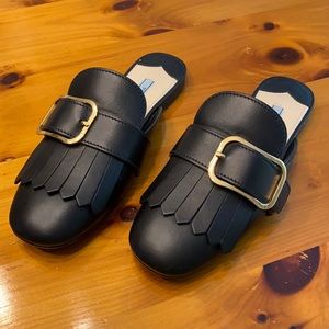 Prada Kiltie Mules